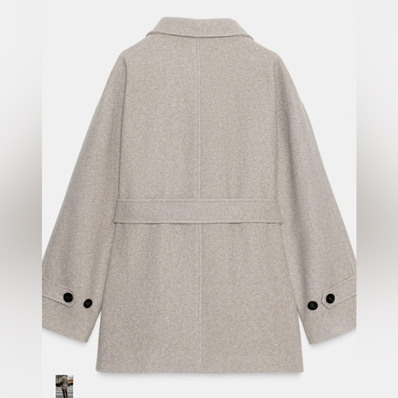 Zara Taupe Trench Coat for Women - Picture 7 of 7